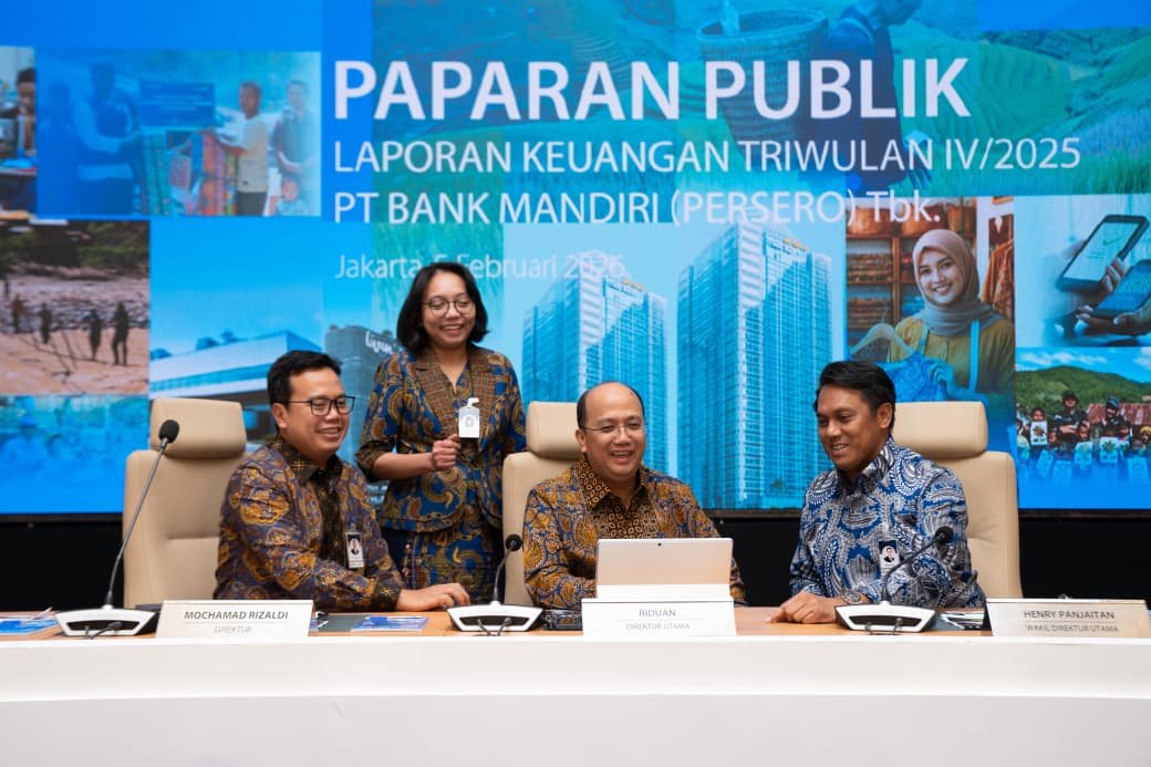 Laba Bersih Bank Mandiri (BMRI) di 2025 Naik Tipis 0,9% Jadi Rp56,3 Triliun