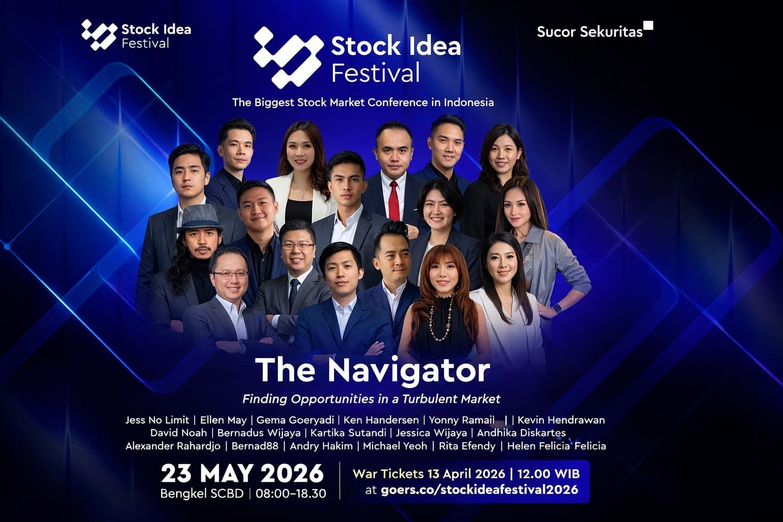 Sucor Sekuritas Gelar Stock Idea Festival 2026 untuk Perkuat Strategi Investor di Tengah Volatilitas Pasar
